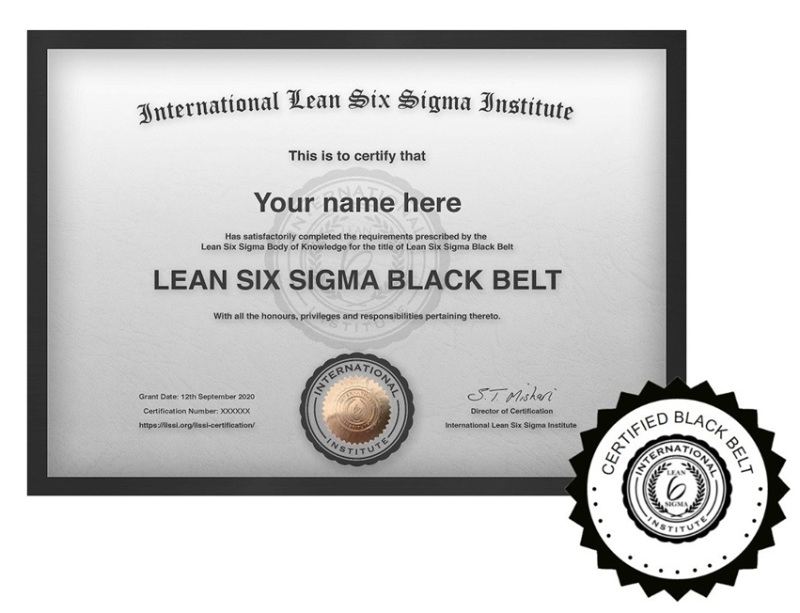 Lean Six Sigma Black Belt